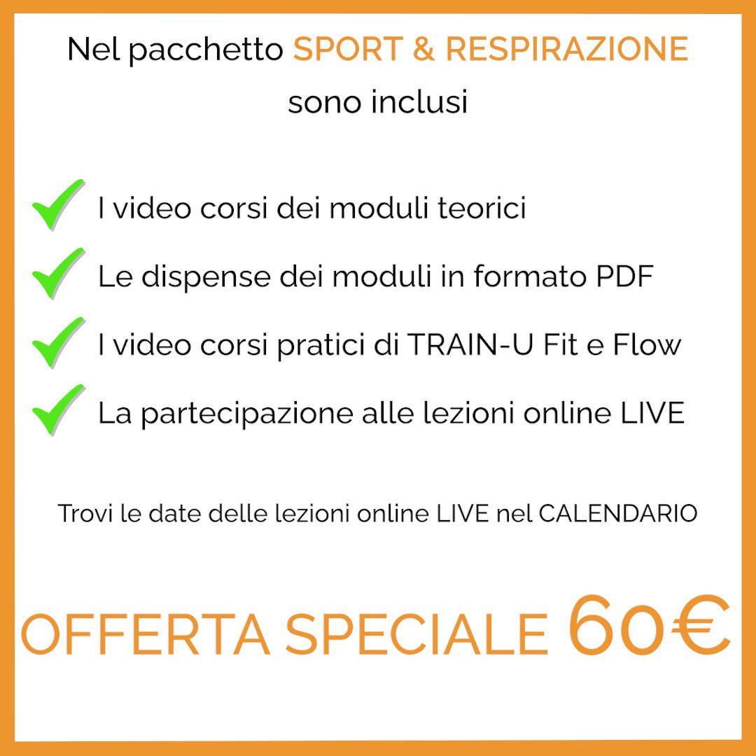 Corso Sport & Respirazione - Potenzia le tue Performance attraverso la Respirazione Consapevole